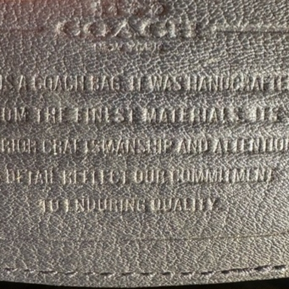 Coach Navy Signature Tote Bag - Picture 6 of 7